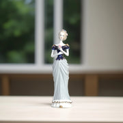 Elegant Lady Figurine Home Decor | Porcelain Decor | Ceramic Lady Decor